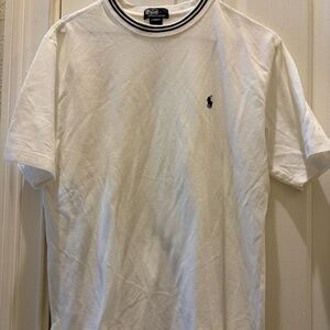 BOYS RALPH LAUREN NAVY/WHITE SHORT SLEEVE TEE